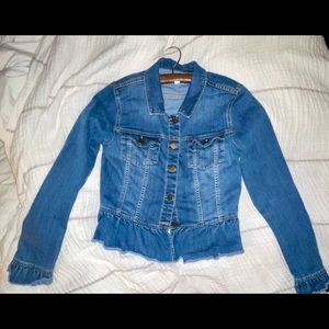 14th & Union Denim Peplum Jacket | size M